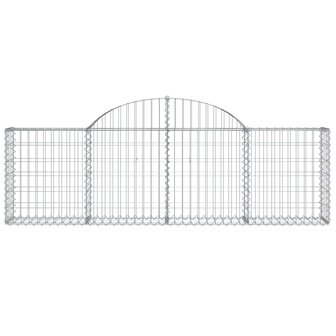 Schanskorven 10 st gewelfd 200x30x60/80 cm gegalvaniseerd ijzer 8720845566593 4