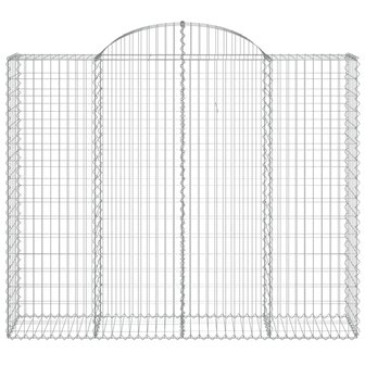 Schanskorven 2 st gewelfd 200x50x160/180 cm ijzer 8720845569662 4