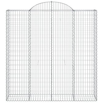 Schanskorven 2 st gewelfd 200x50x200/220 cm ijzer 8720845570088 4