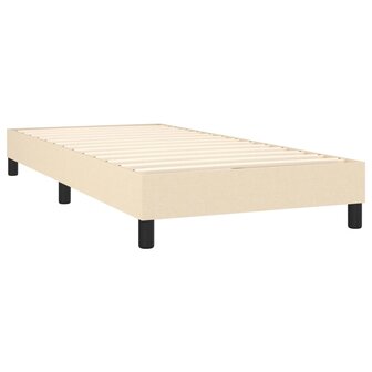 Boxspring met matras stof cr&egrave;mekleurig 80x200 cm 8720287445982 4