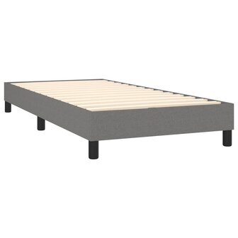 Boxspring met matras stof donkergrijs 90x190 cm 8720287450023 4