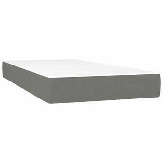 Boxspring met matras stof donkergrijs 90x190 cm 8720287450023 5