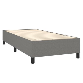 Boxspring met matras stof donkergrijs 80x200 cm 8720845505547 4