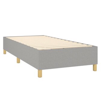 Boxspring met matras stof lichtgrijs 80x200 cm 8720845508739 4