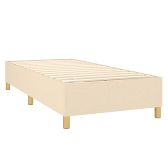 Boxspring met matras stof cr&egrave;mekleurig 80x200 cm 8720845508784 4