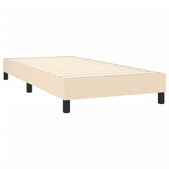 Boxspring met matras stof cr&egrave;mekleurig 80x200 cm 8720845545338 4