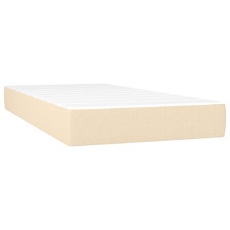 Boxspring met matras stof cr&egrave;mekleurig 80x200 cm 8720845545338 5