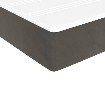 Boxspring met matras fluweel donkergrijs 90x190 cm 8720845548032 8