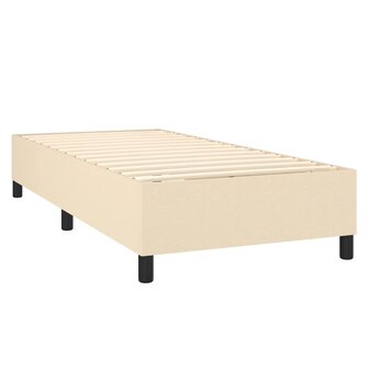 Boxspring met matras stof cr&egrave;mekleurig 80x200 cm 8720845548797 4