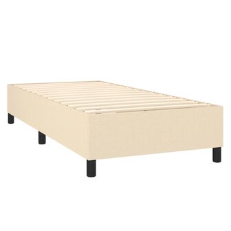 Boxspring met matras stof cr&egrave;mekleurig 80x200 cm 8720845548797 6