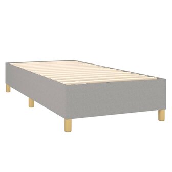 Boxspring met matras stof lichtgrijs 80x200 cm 8720845549732 4