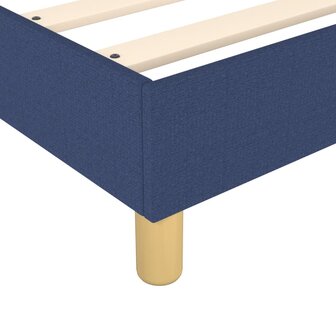 Boxspring met matras stof blauw 90x190 cm 8720845549879 7