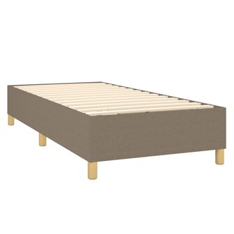 Boxspring met matras stof taupe 90x200 cm 8720845549930 4