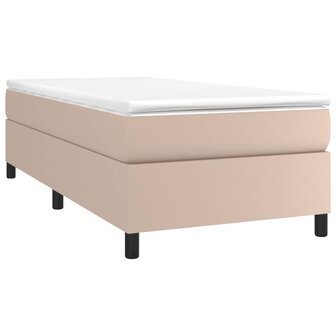 Boxspring met matras kunstleer cappuccinokleurig 90x190 cm 8720845550820 3