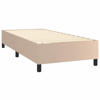 Boxspring met matras kunstleer cappuccinokleurig 90x190 cm 8720845550820 4