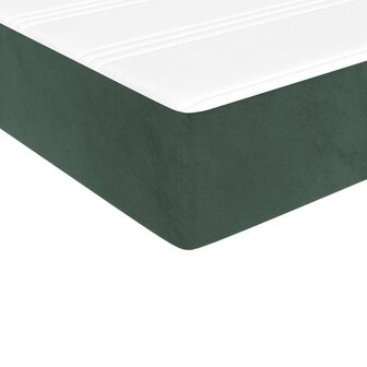 Boxspring met matras fluweel donkergroen 100x200 cm 8720845551650 8