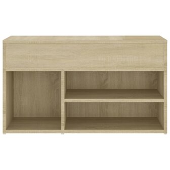 Schoenenbank 80x30x45 cm bewerkt hout sonoma eikenkleurig 8720286643471 5