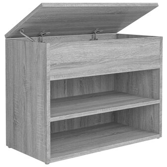 Schoenenbank 60x30x45 cm bewerkt hout grijs sonoma eikenkleurig 8720286956984 2