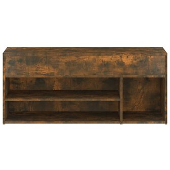 Schoenenbank 105x30x45 cm bewerkt hout gerookt eikenkleurig 8720286957035 6