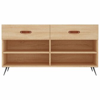 Schoenenbank 102x35x55 cm bewerkt hout sonoma eikenkleurig 8720845441913 6