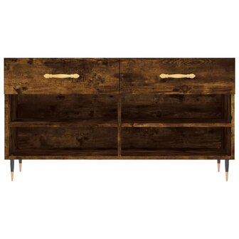 Schoenenbank 102x35x55 cm bewerkt hout gerookt eikenkleurig 8720845442019 6