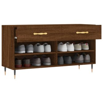 Schoenenbank 102x35x55 cm bewerkt hout sonoma eikenkleurig 8720845442033 4