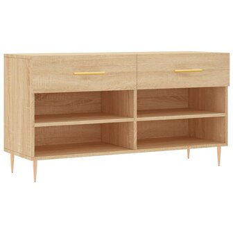 Schoenenbank 102x35x55 cm bewerkt hout sonoma eikenkleurig 8720845442071 2