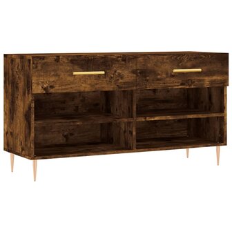 Schoenenbank 102x35x55 cm bewerkt hout gerookt eikenkleurig 8720845442095 2