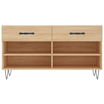 Schoenenbank 102x35x55 cm bewerkt hout sonoma eikenkleurig 8720845442156 6