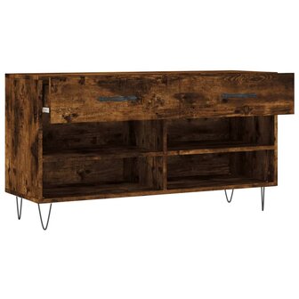 Schoenenbank 102x35x55 cm bewerkt hout gerookt eikenkleurig 8720845442170 5