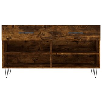 Schoenenbank 102x35x55 cm bewerkt hout gerookt eikenkleurig 8720845442170 6