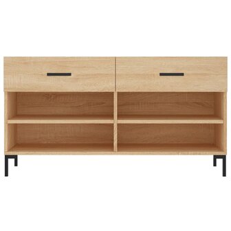 Schoenenbank 102x35x55 cm bewerkt hout sonoma eikenkleurig 8720845442231 6