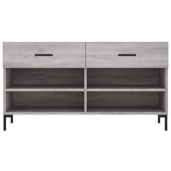 Schoenenbank 102x35x55 cm bewerkt hout grijs sonoma eikenkleur 8720845442262 6