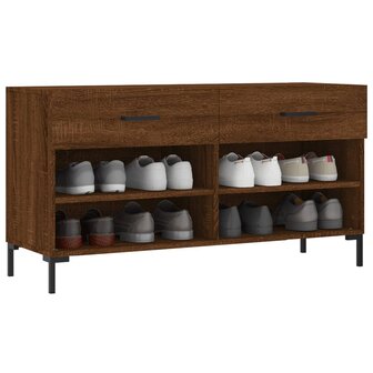 Schoenenbank 102x35x55 cm bewerkt hout sonoma eikenkleurig 8720845442279 3