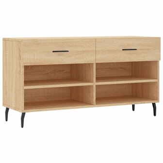 Schoenenbank 102x35x55 cm bewerkt hout sonoma eikenkleurig 8720845442392 2