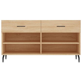 Schoenenbank 102x35x55 cm bewerkt hout sonoma eikenkleurig 8720845442392 6