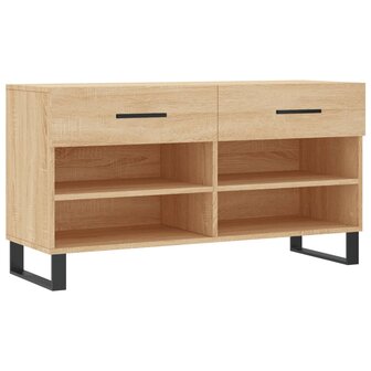 Schoenenbank 102x35x55 cm bewerkt hout sonoma eikenkleurig 8720845442477 2