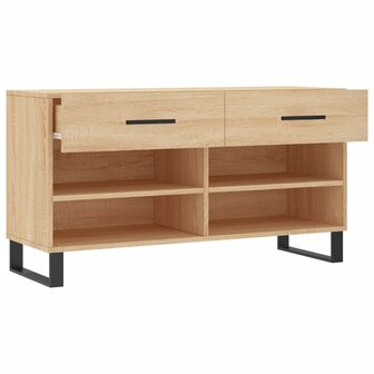 Schoenenbank 102x35x55 cm bewerkt hout sonoma eikenkleurig 8720845442477 5