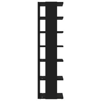 Schoenenkast 27,5x27x102 cm bewerkt hout zwart 8720286610251 5