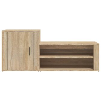 Schoenenkast 130x35x54 cm bewerkt hout sonoma eikenkleurig 8720287221913 5