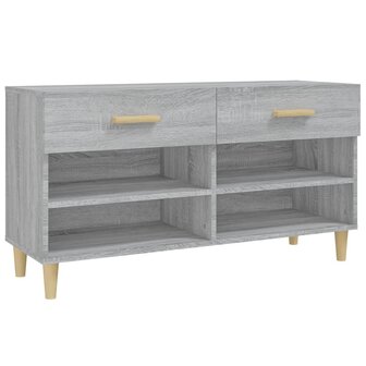 Schoenenkast 102x35x55 cm bewerkt hout grijs sonoma eikenkleur 8720287086758 2