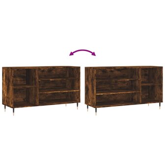 Schoenenkast 102x36x60 cm bewerkt hout gerookt eikenkleurig 8721012114487 7