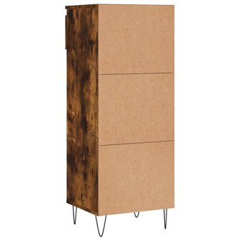 Schoenenkast 40x36x105 cm bewerkt hout gerookt eikenkleurig 8721012115040 8