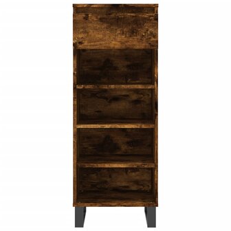 Schoenenkast 40x36x105 cm bewerkt hout gerookt eikenkleurig 8721012115125 5