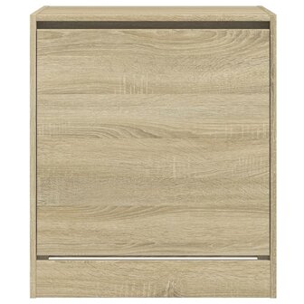 Schoenenkast 60x42x69 cm bewerkt hout sonoma eikenkleurig 8721012382183 5