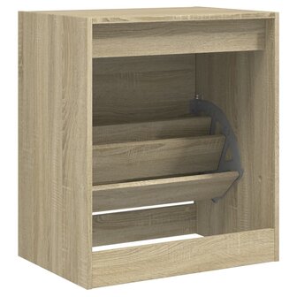 Schoenenkast 60x42x69 cm bewerkt hout sonoma eikenkleurig 8721012382183 7