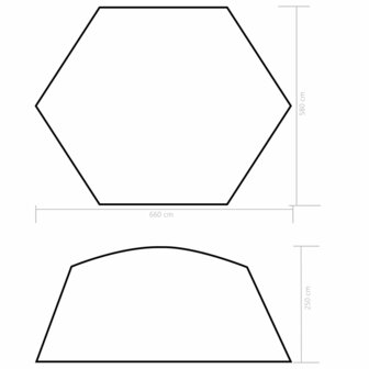 Zwembadtent 660x580x250 cm stof blauw 8718475700180 7