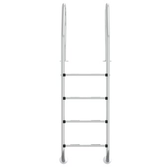 Zwembadladder 54x38x184,5 cm 304 roestvrij staal 8720286880890 3