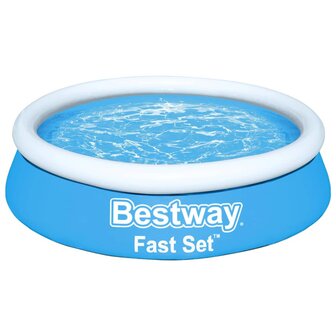 Bestway Fast Set Zwembad opblaasbaar rond 183x51 cm blauw 8721012052390 2