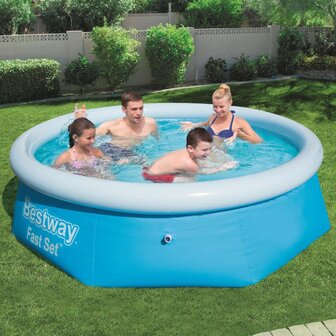 Bestway Zwembad opblaasbaar Fast Set rond 244x66 cm 57265 6942138949926 1